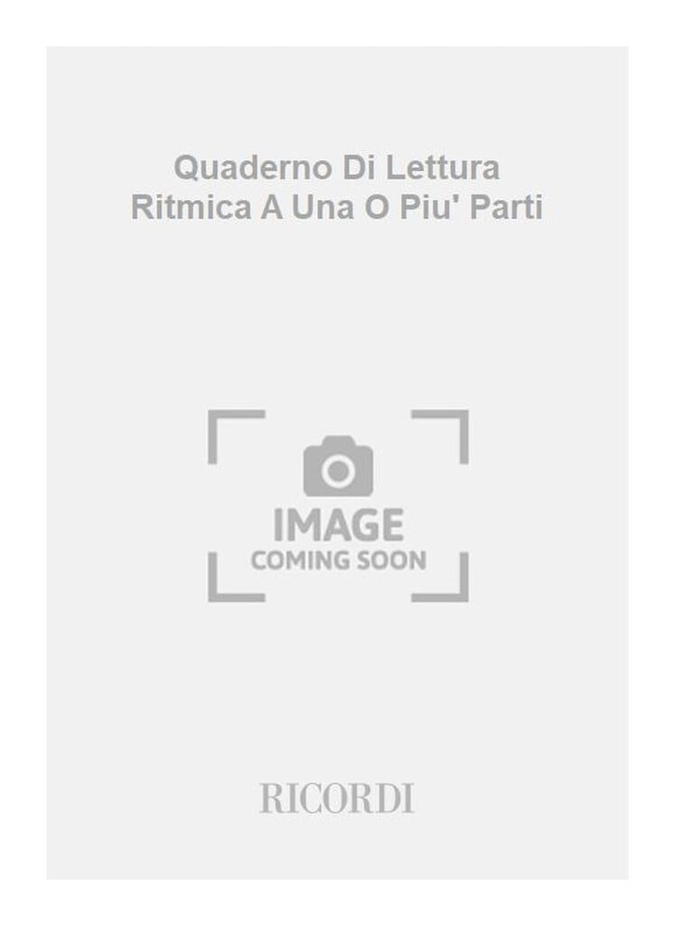 Quaderno Di Lettura Ritmica A Una O Piu' Parti
